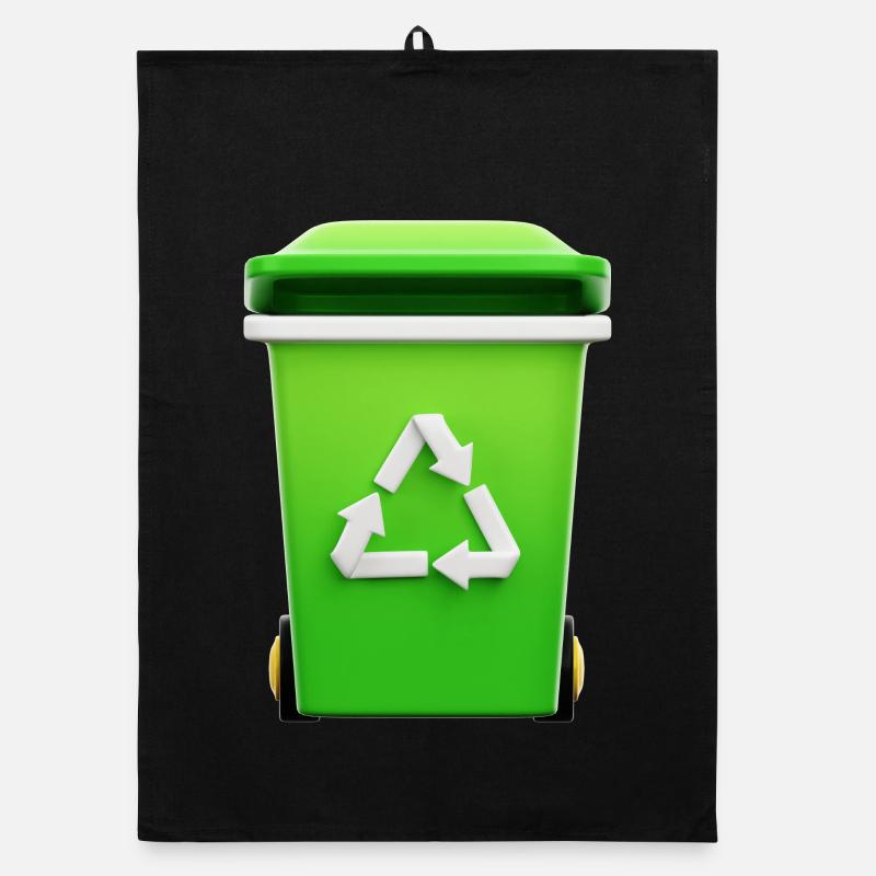 Recycling, Mülleimer, selektive Sortierung Organic Geschirrtuch