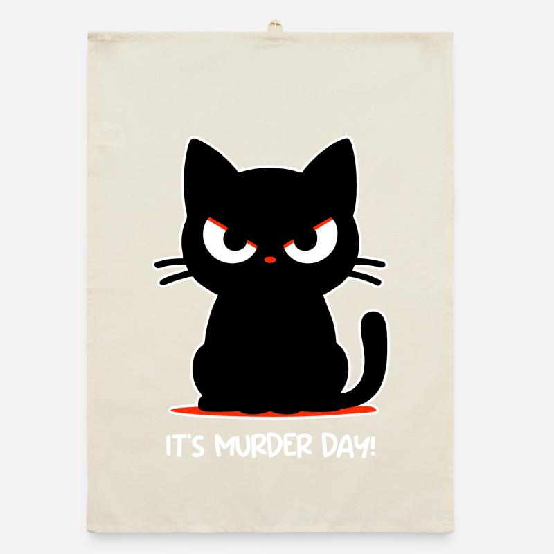 Murder Day (dunkel) Organic Geschirrtuch