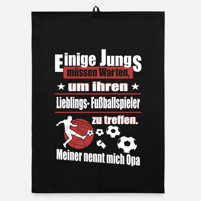 Fußball Opa Organic Geschirrtuch