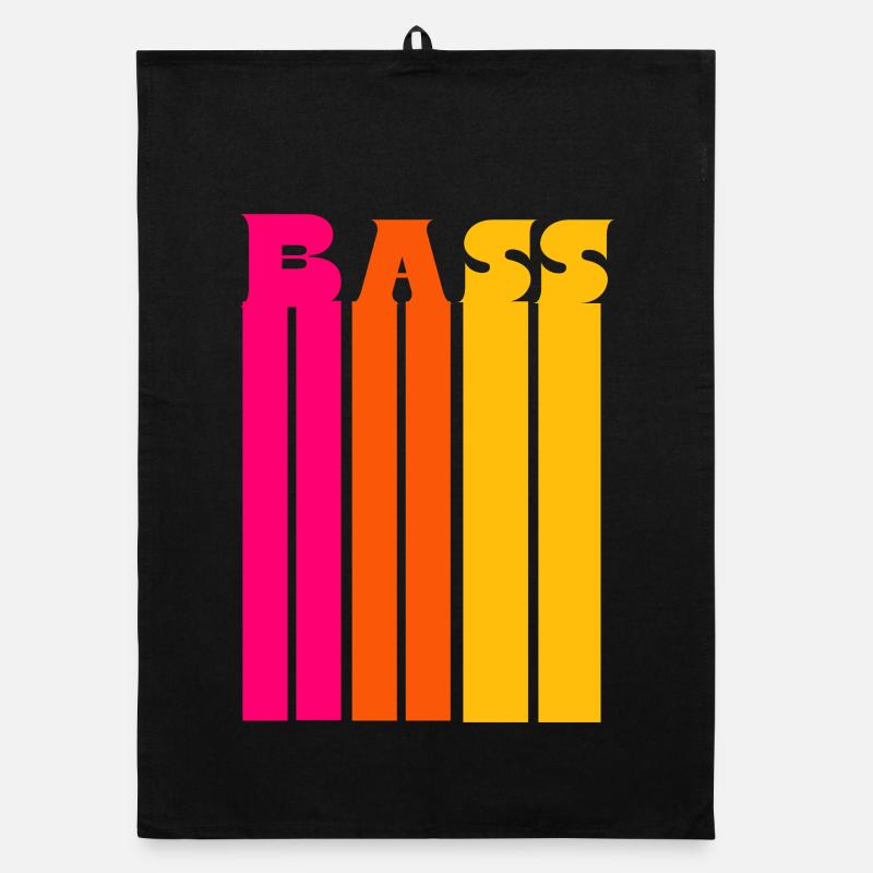 Chœur Basse Voix Rétro Rayures Torchon bio