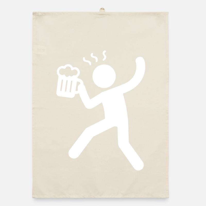 Drinking Symbol Beer Organic dish towel