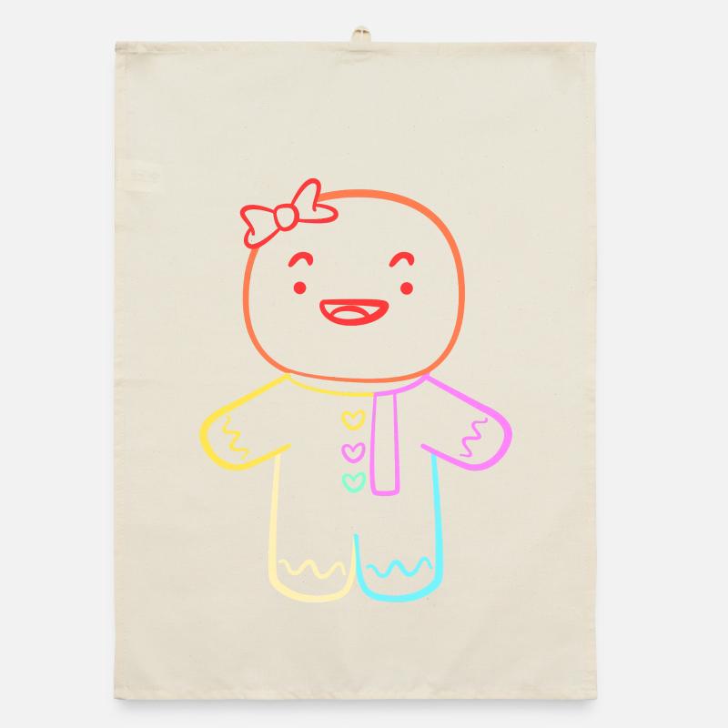 Gingerbread Christmas Gingerbread Man Gingerbread Organic dish towel