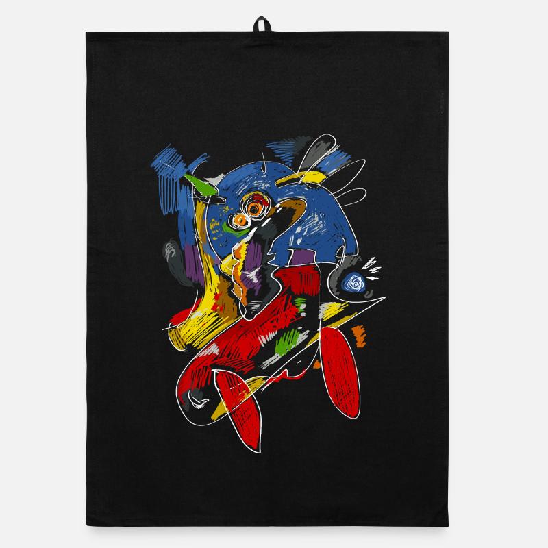 Pop Art abstrait Torchon bio