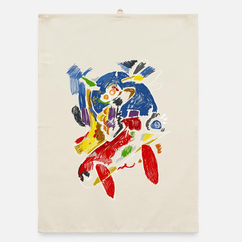 Abstract Pop Art Organic dish towel