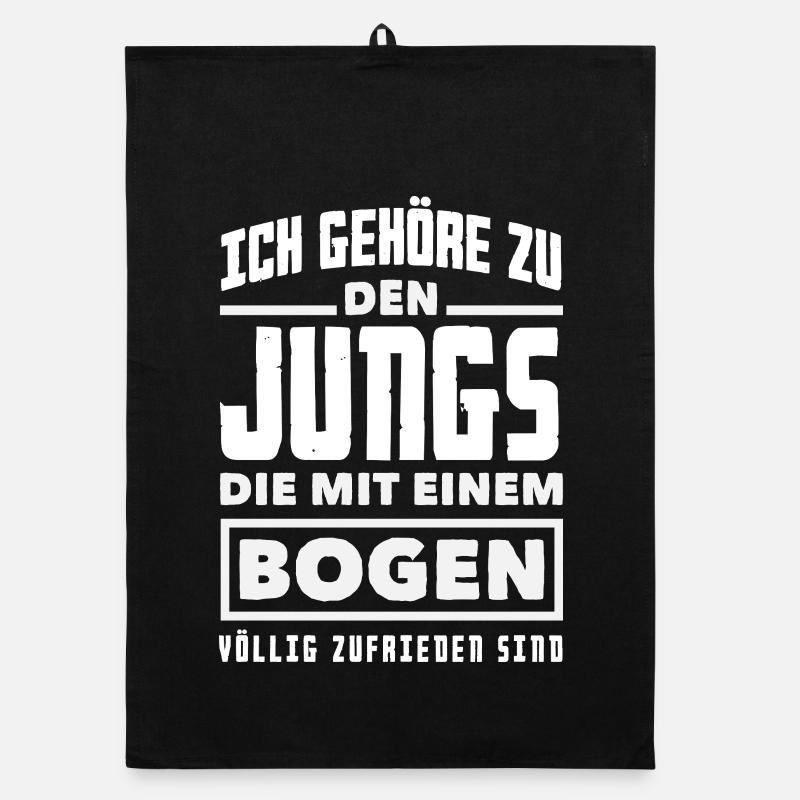 Ich gehe Bogenschießen Organic Geschirrtuch