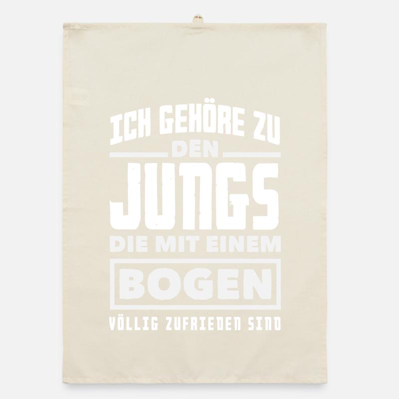 Ich gehe Bogenschießen Organic Geschirrtuch