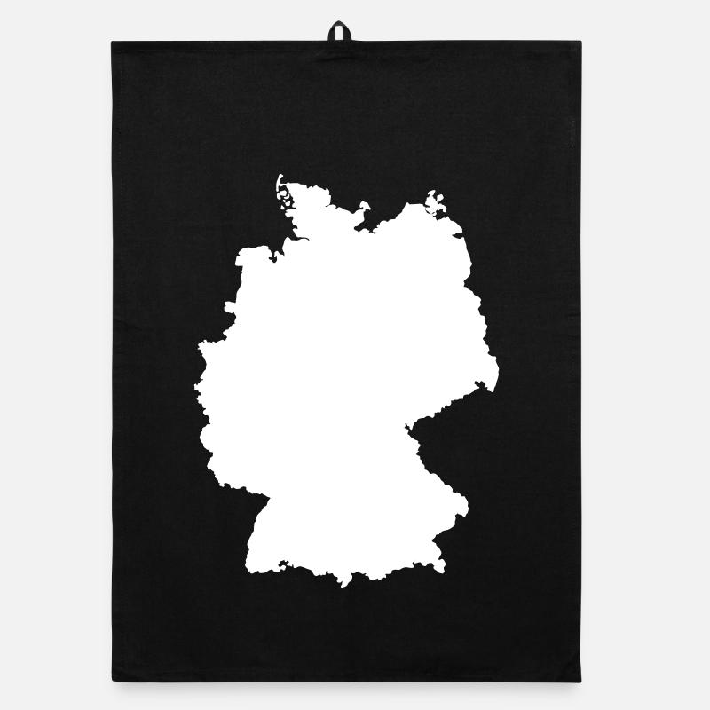 Germany Map Silhouette Contour Organic dish towel