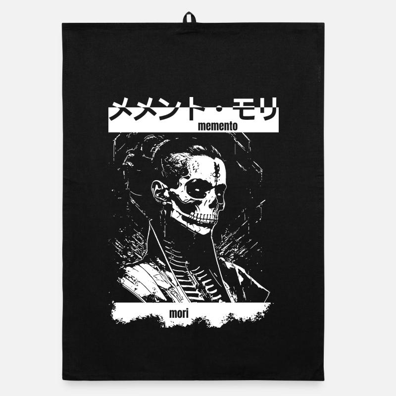Memento Mori Squelette Torchon bio