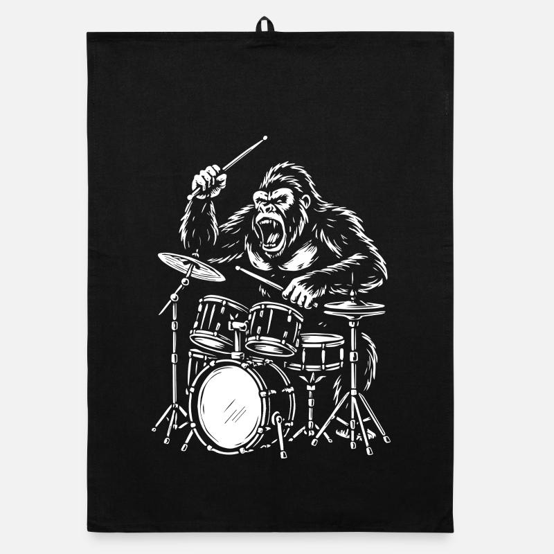 Gorilla Drum Fury Organic dish towel