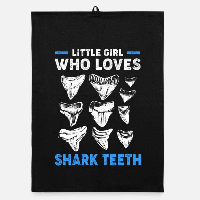 Dents de requin Dents de requin Dents de requin Torchon bio