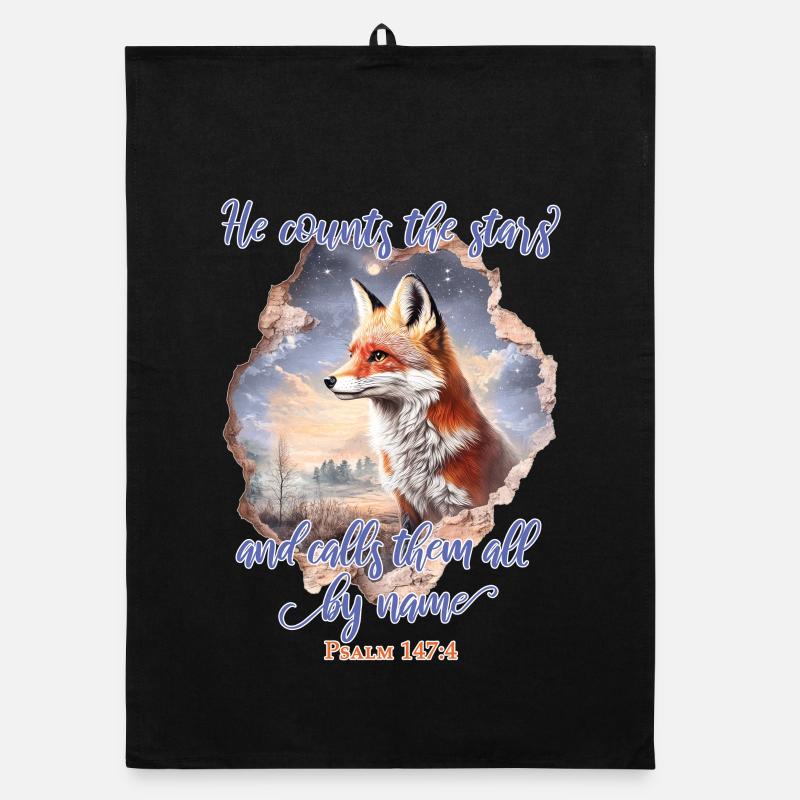 Fox Bible Verse Christian Torchon bio