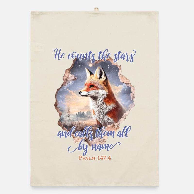 Fox Bible Verse Christian Torchon bio