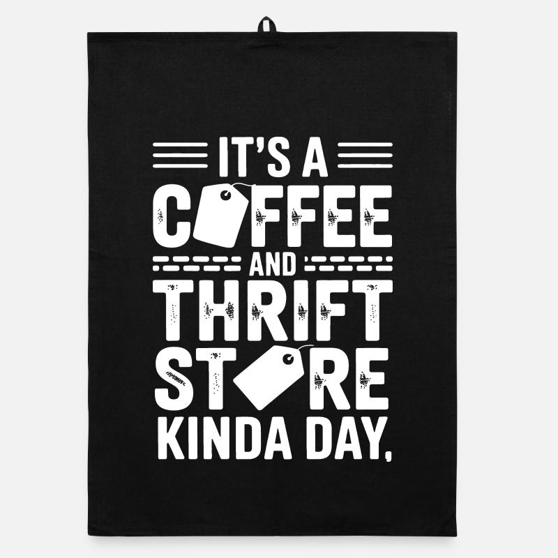 Coffee Thrift Store Kind Day Tee Organic dish towel