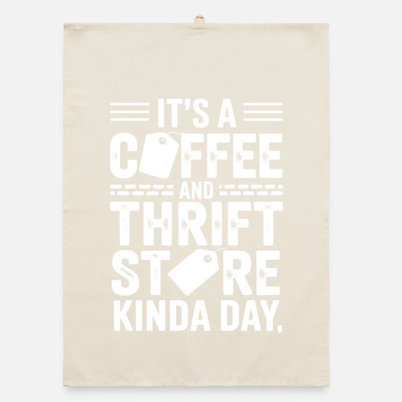 Coffee Thrift Store Kind Day Tee Organic dish towel
