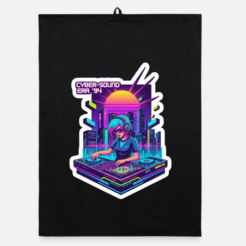 Rétro Wave Cyber années 90 Torchon bio