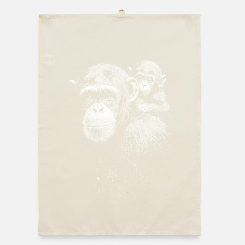 Chimpanzee Organic dish towel