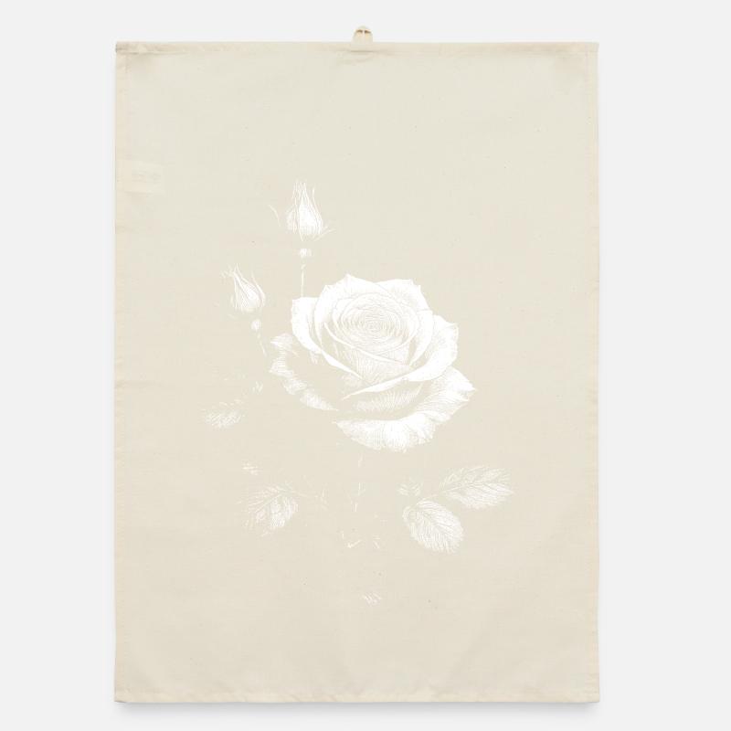 Roses Organic dish towel