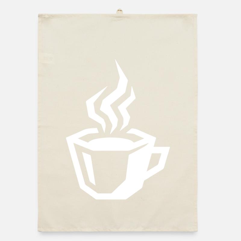 Kaffee Tasse Symbol Organic Geschirrtuch