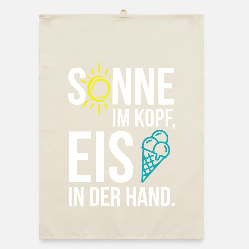Sonne im Herzen, Eis in der Hand – Coole Sommer‑Me Organic Geschirrtuch