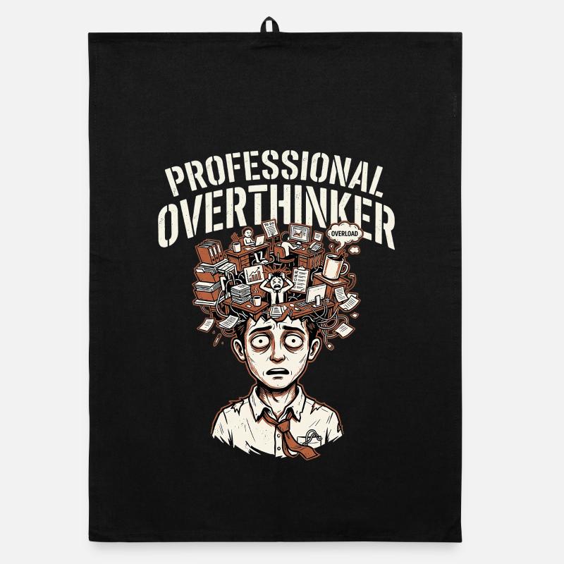 professional overthinker Organic dish towel
