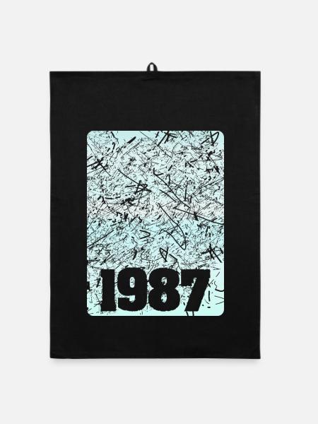 Figure 1987 - Torchon bio - noir - Devant