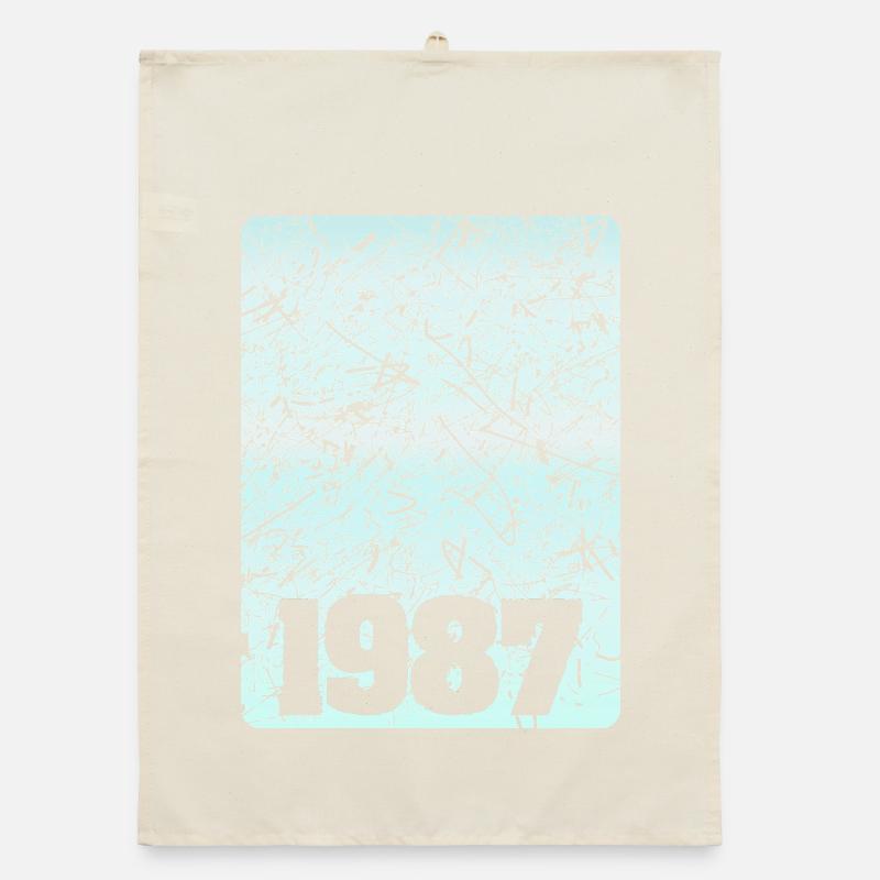 Zahl 1987 Organic Geschirrtuch