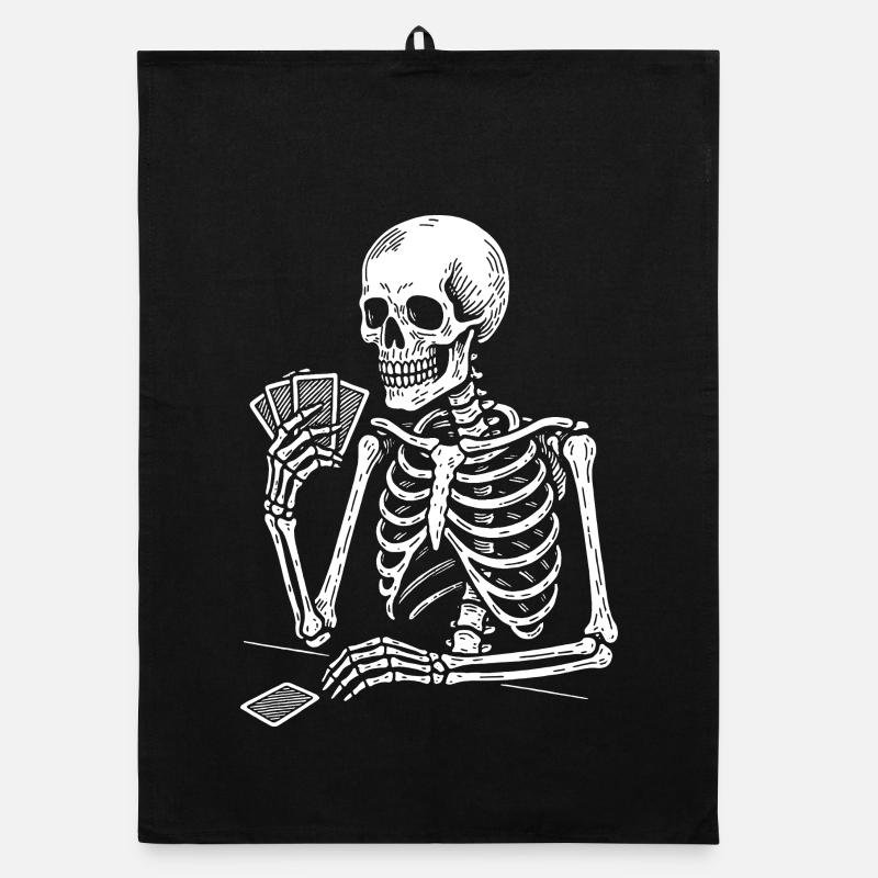 Cartes à jouer Skeleton Gamble Torchon bio