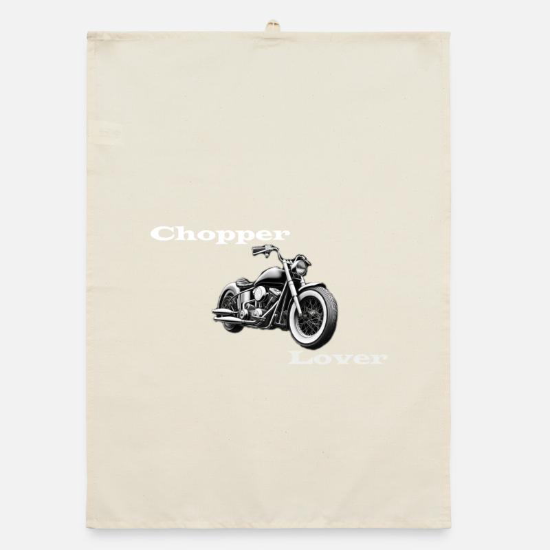 Chopper Lover blanc Torchon bio