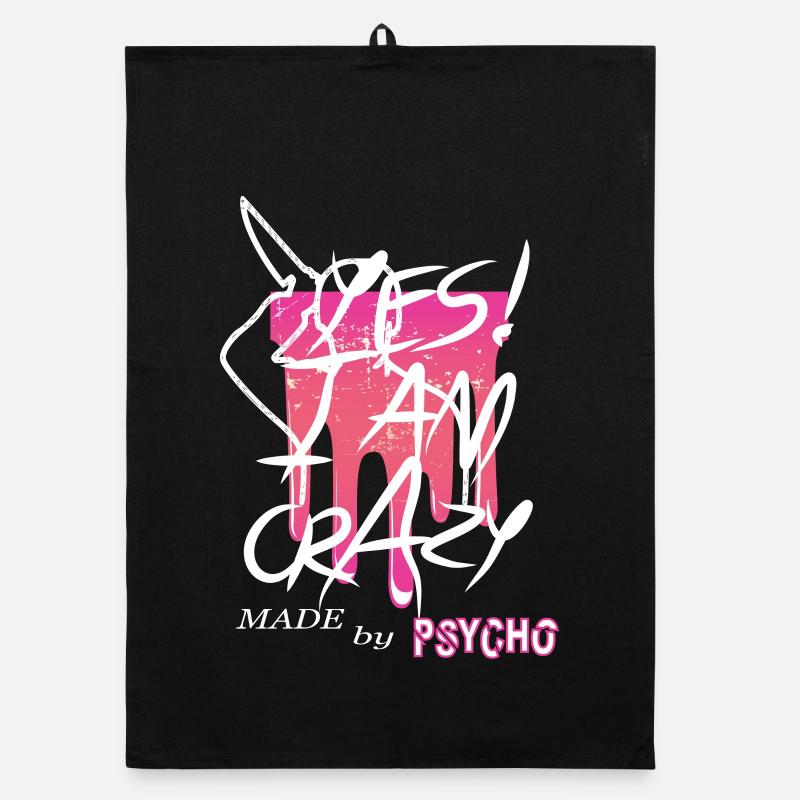 Yes I'm Crazy Organic dish towel