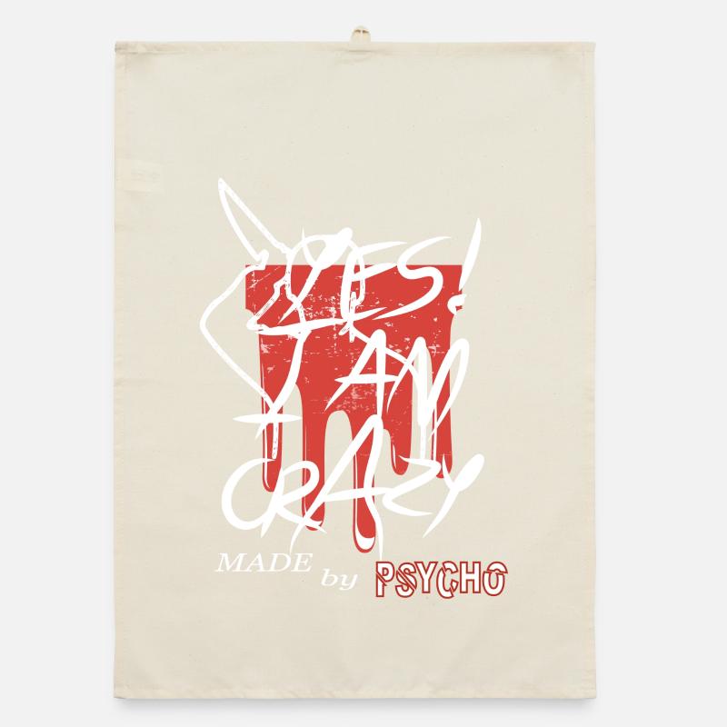 Yes I'm Crazy Organic dish towel