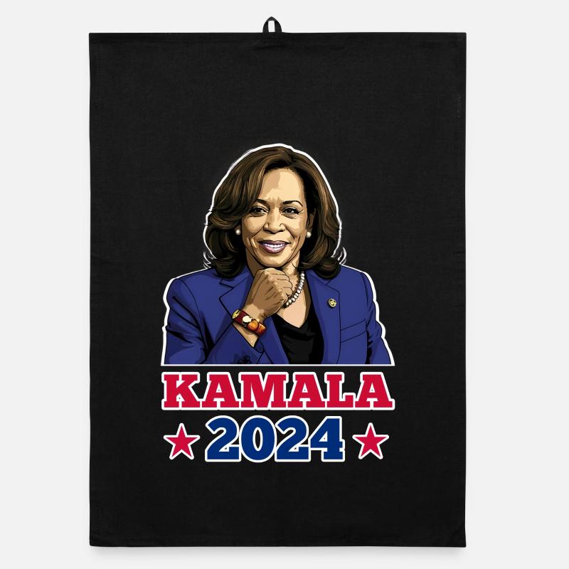 KAMALA 2024, KAMALA HARRIS ALS PRÄSIDENTIN Organic Geschirrtuch