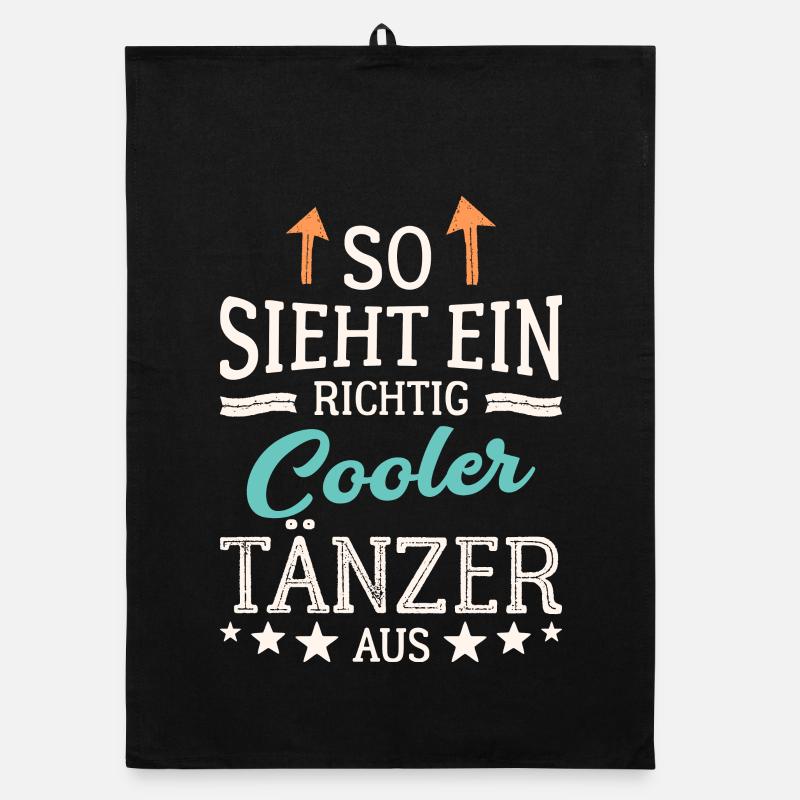 So sieht ein richtig cooler Tänzer aus Organic Geschirrtuch
