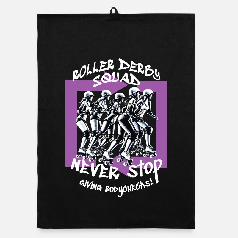 Roller Derby Squad Organic dish towel