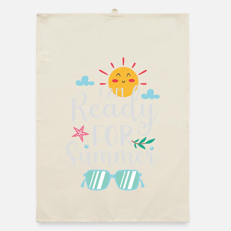 I am Ready for Summer Organic dish towel