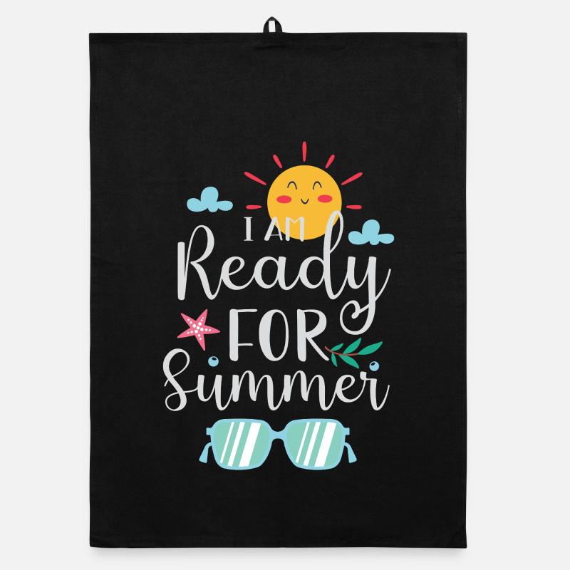 I am Ready for Summer Organic dish towel