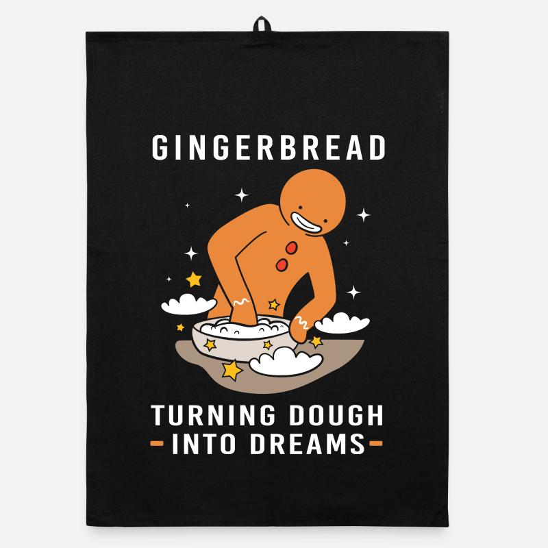 Gingerbread Christmas Gingerbread Man Gingerbread Organic dish towel