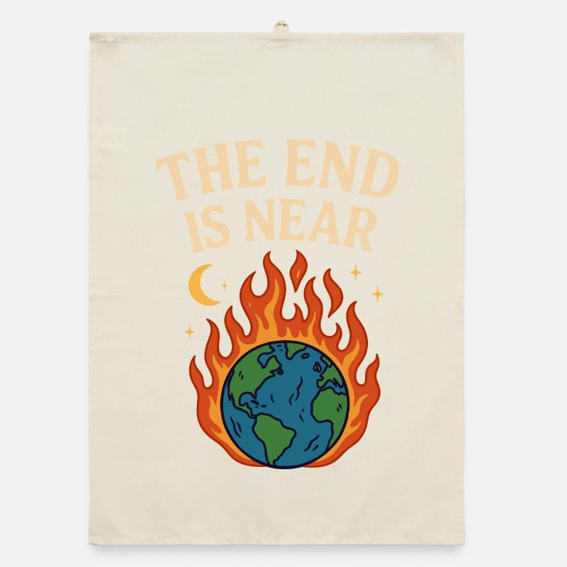 the end is approaching Organic dish towel
