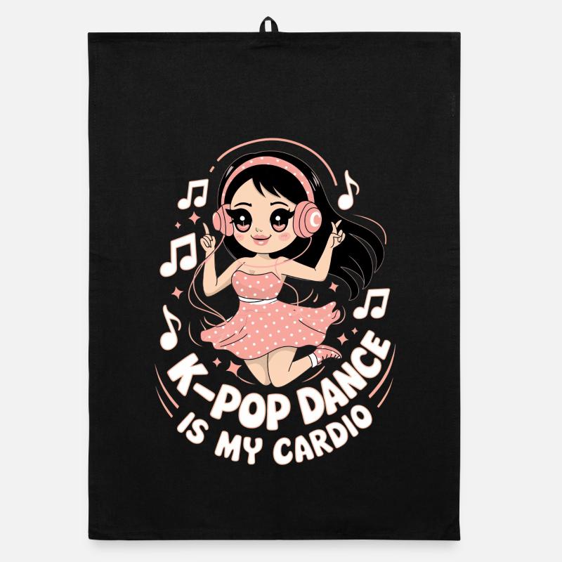 K-Pop Dance Funny Korea Organic dish towel