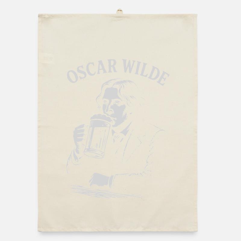 Victorian Wit Beer Portrait Organic dish towel