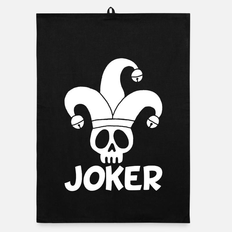 Crâne de joker blanc Torchon bio