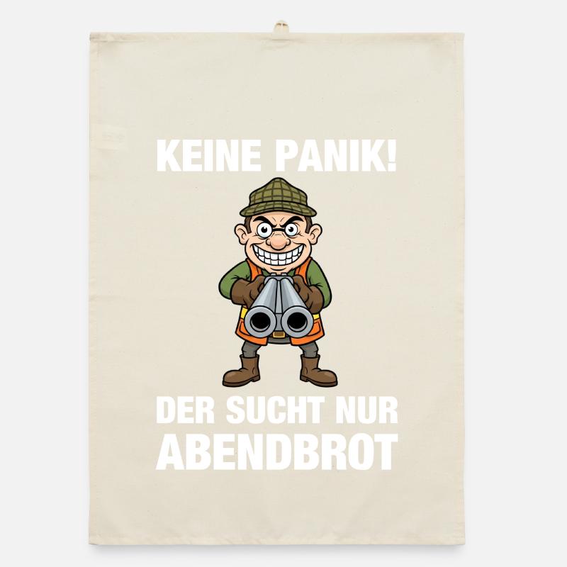 Jäger sucht Abendbrot Organic Geschirrtuch