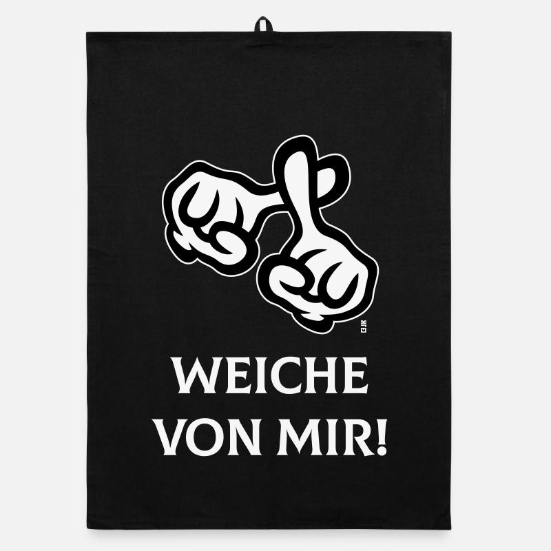 Depart from me! (Cross / Bible / Religion / NEG2C) Organic dish towel