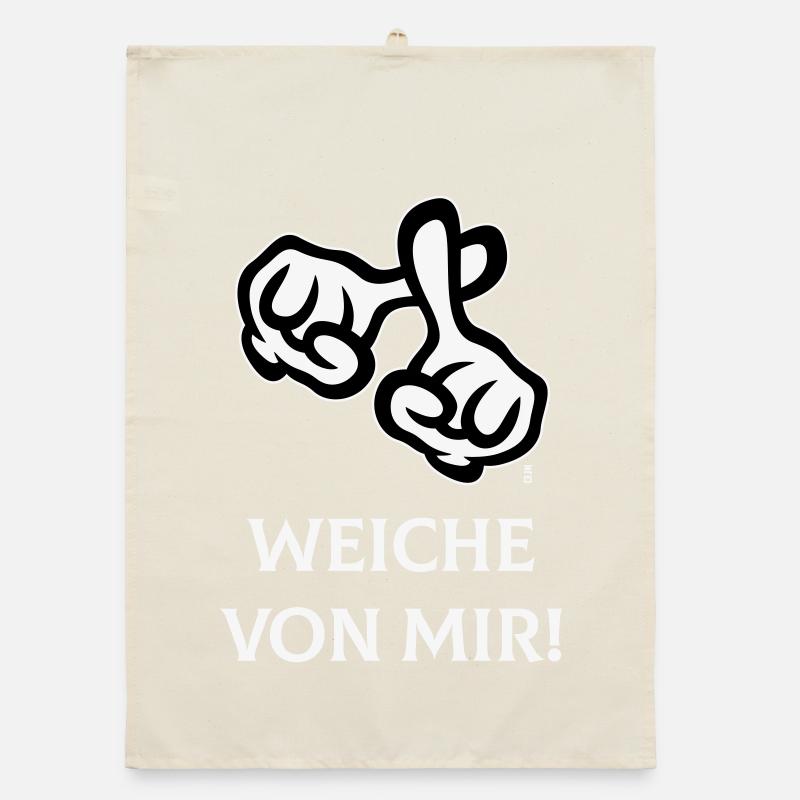 Éloignez-vous de moi ! (Croix / Bible / Religion / NEG2C) Torchon bio