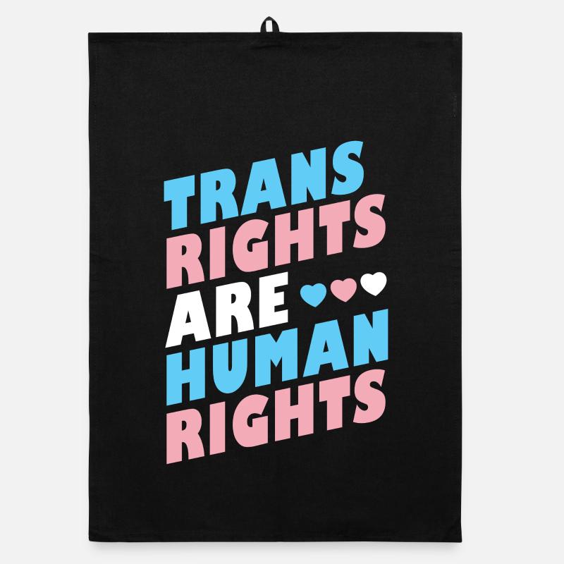 LGBTQ Pride Month - Trans Rights Are Human Rights Organic dish towel