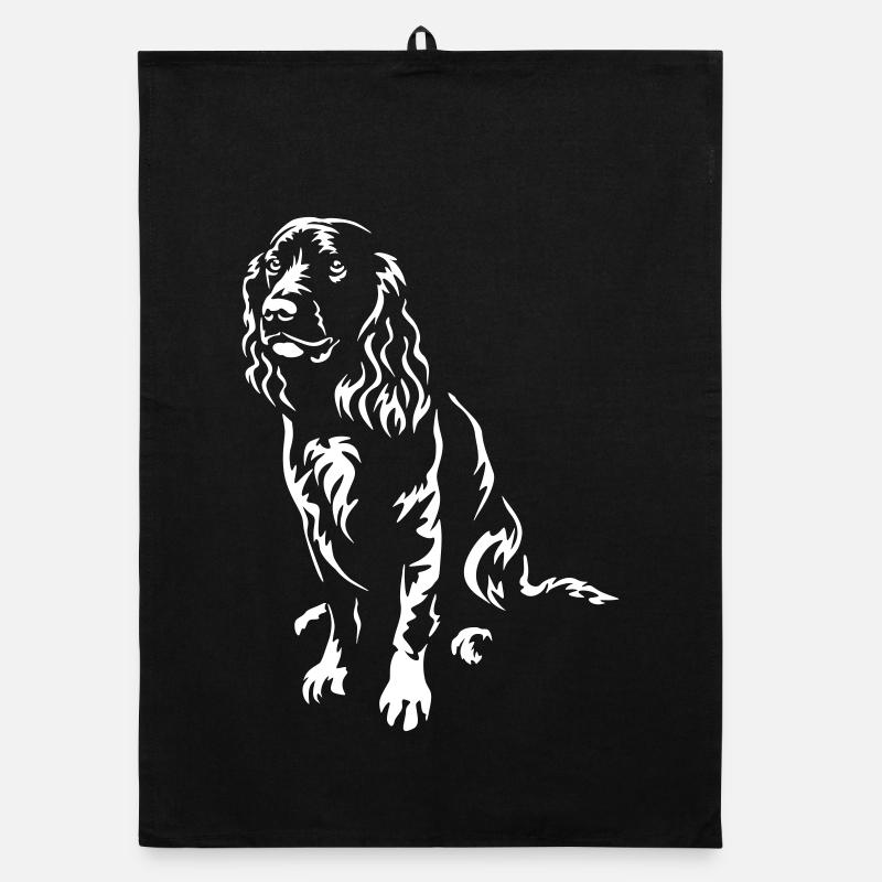 German Quail Dog « Édition Noire » Torchon bio