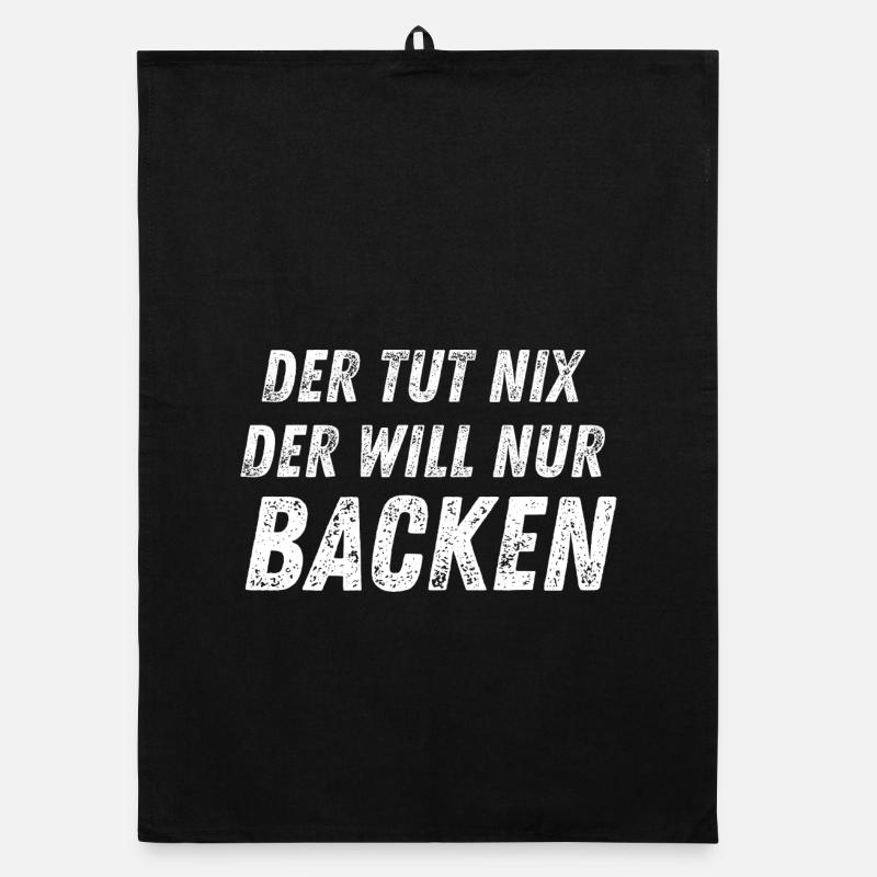 Der tut nix - Der Will Nur Backen Organic Geschirrtuch
