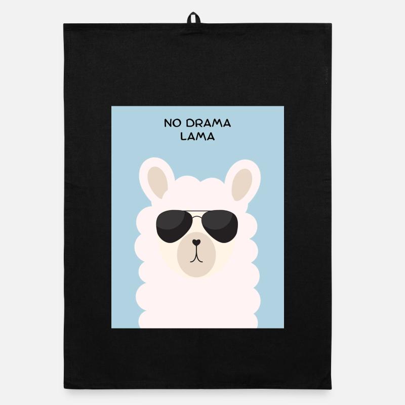 No Drama Llama Sunglasses Organic dish towel