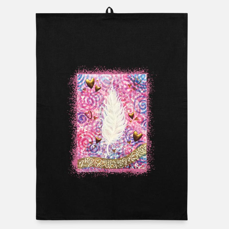 Love Angel Feather Security - Sonja Ariel Organic dish towel