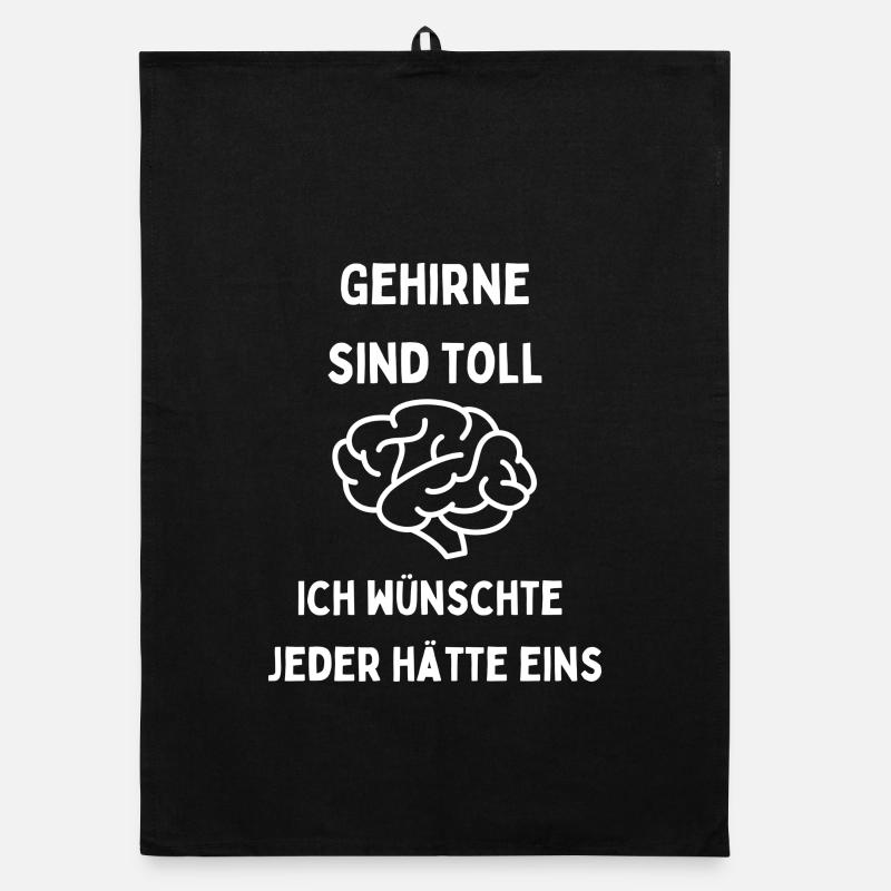 Gehirne sind toll Jeder braucht eins Organic Geschirrtuch