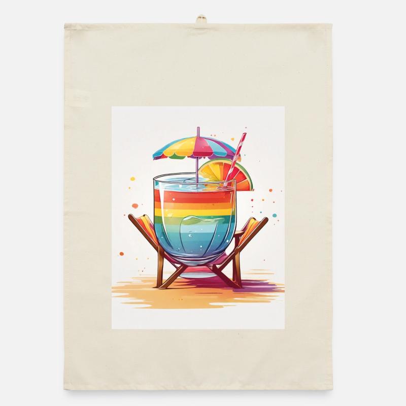 Cocktail arc-en-ciel Torchon bio